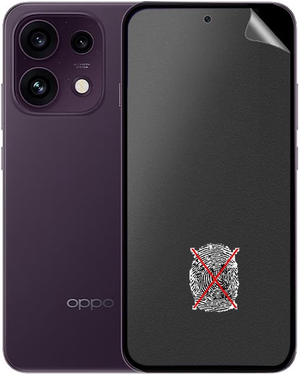 3 x anti-reflecterende displaybeschermfolie voor Oppo Reno16 F/Reno 16 FS 6,32 inch, vingerafdrukcompatibel, anti-kras - ShopVlot
