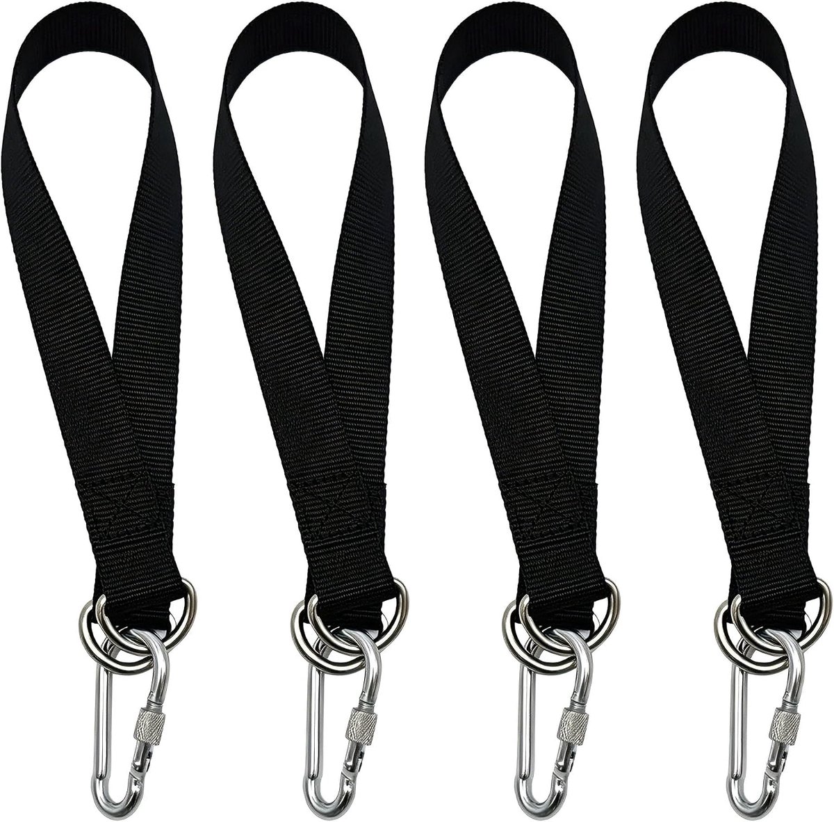 Set van 4 premium schommel- en hangmatbevestigingsset, 50 x 2,5 cm, hangmatophanging & schommelophanging - ShopVlot