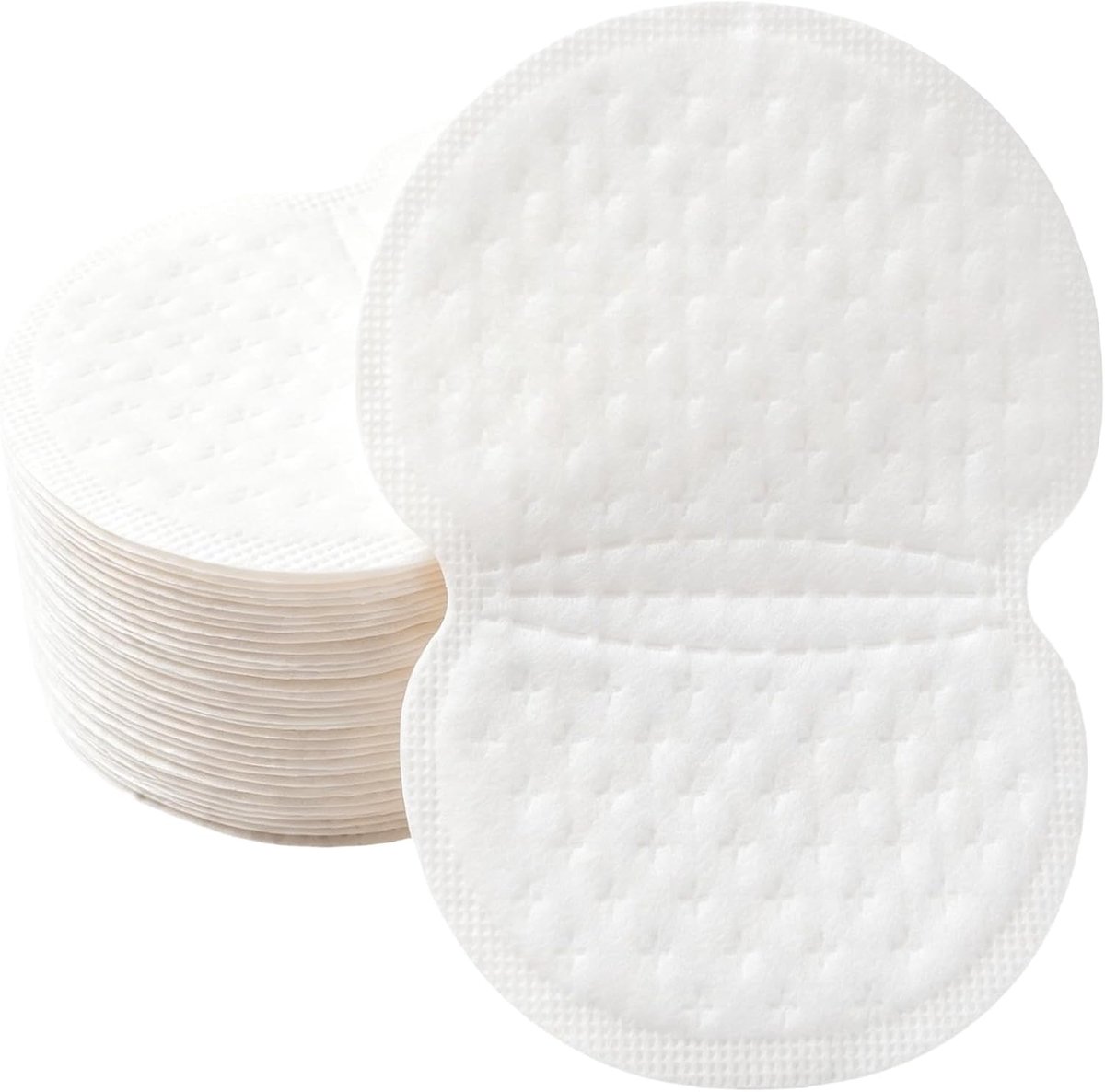 80 stuks okselzweetpads, zelfklevend, ultradunne anti-zweetpads van katoen, onzichtbaar, ademende okselpads voor dames - ShopVlot