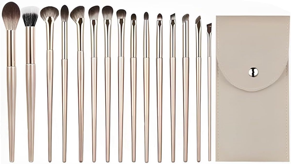 15 Pieces Eyeshadow Makeup Brushes Brush Set for Eyeshadow Eye Blending Brush Eyeshadow Brush Set - ShopVlot