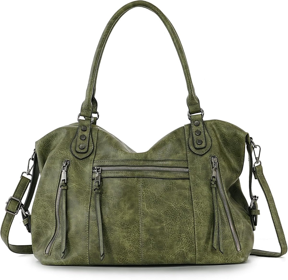 TANTOMI Women's Handbag, Medium Shoulder Bag and Crossbody Bag, Multiple Compartments with Adjustable Shoulder Strap - ShopVlot