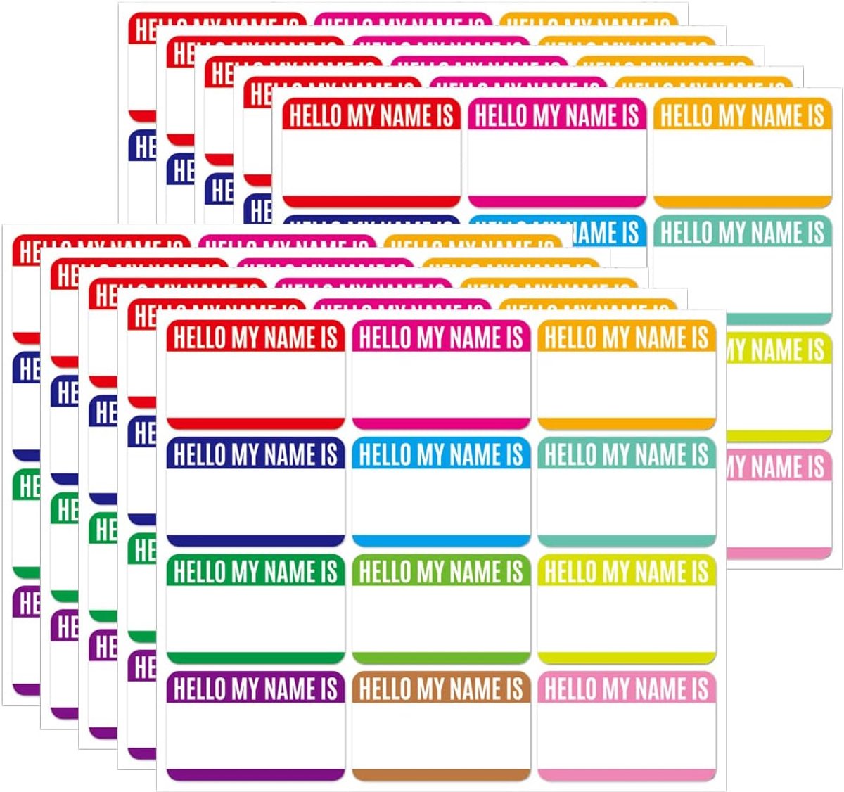 Labels 120 stuks - Waterproof zelfklevend - Kleurrijk vinyl - Ideaal voor naamstickers - ShopVlot