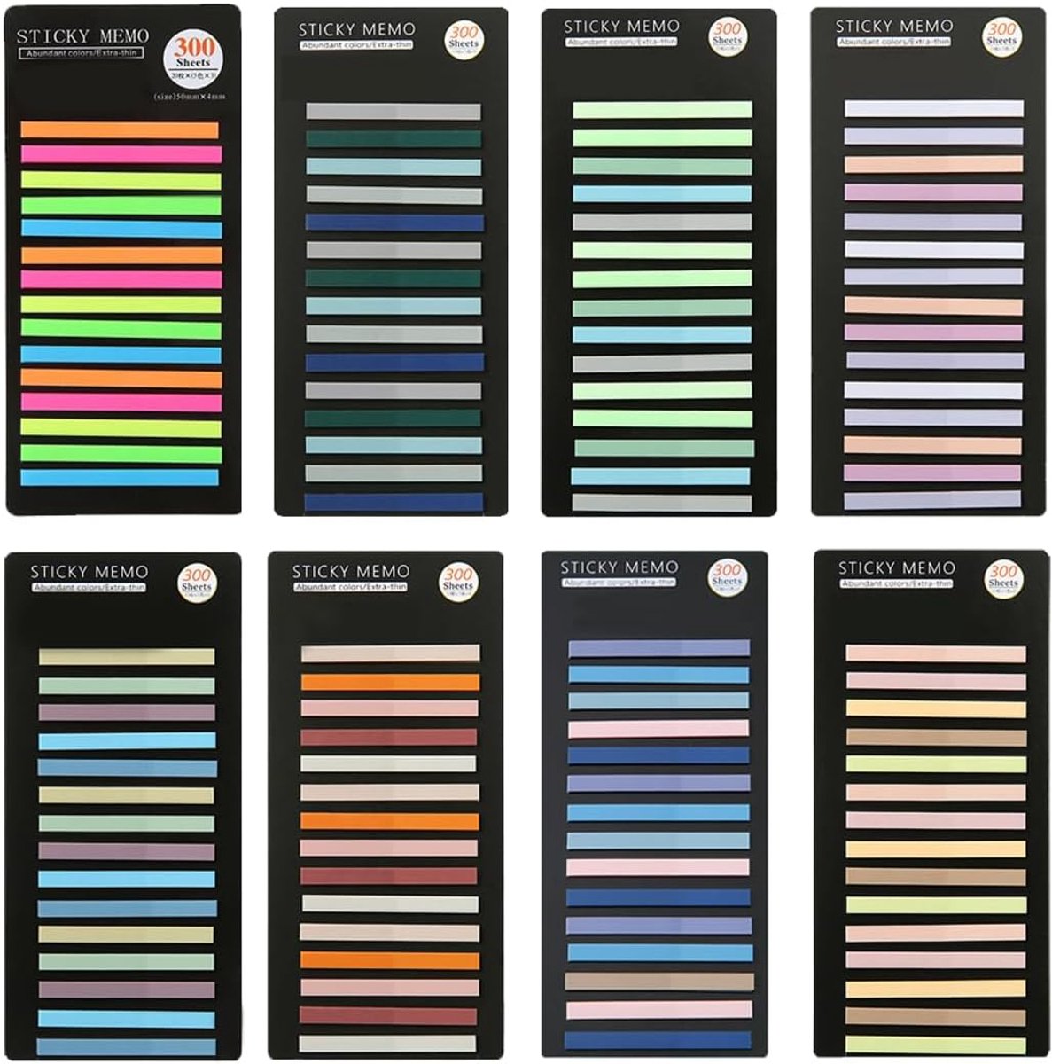 Boekstickers en bladwijzers - 2400 zelfklevende labels - transparant en waterproof - ideaal voor leesnotities - ShopVlot
