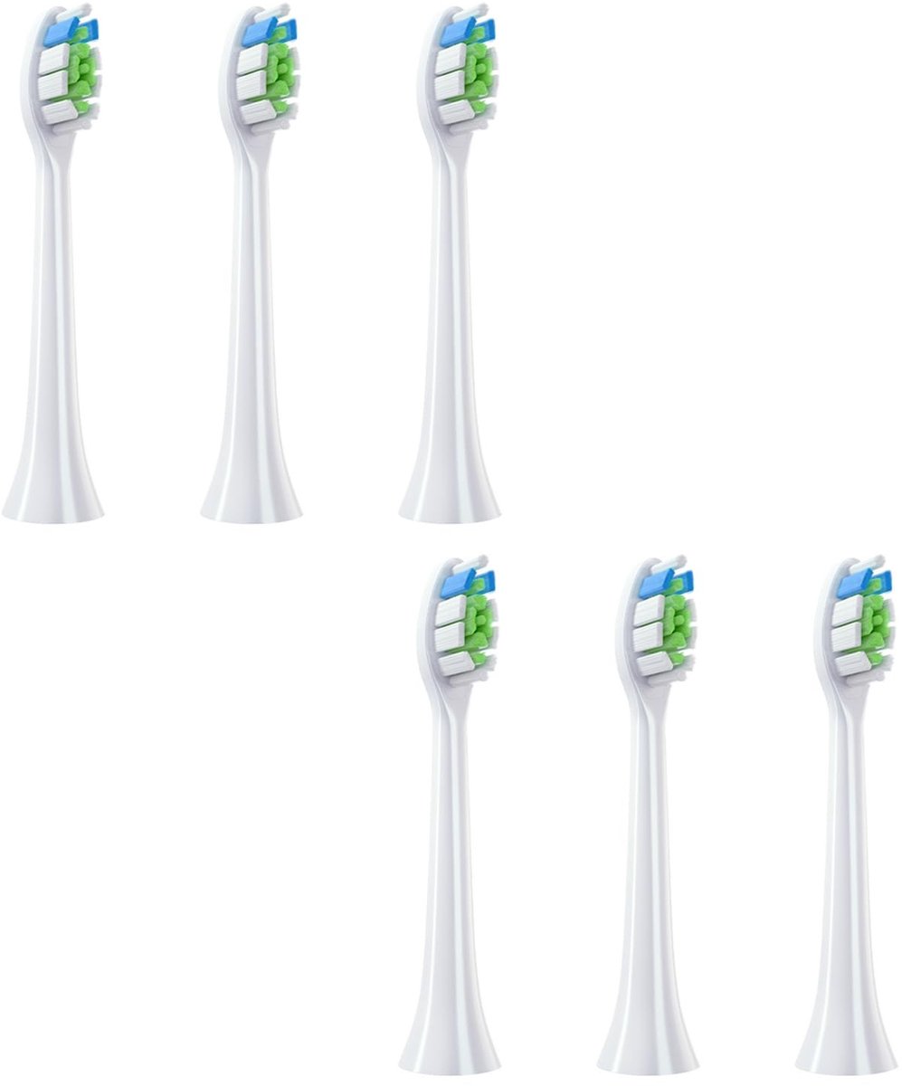 Solidchoice - 6 Vervangende Tandenborstels voor Philips Sonic Elektrische Tandenborstel, Wit