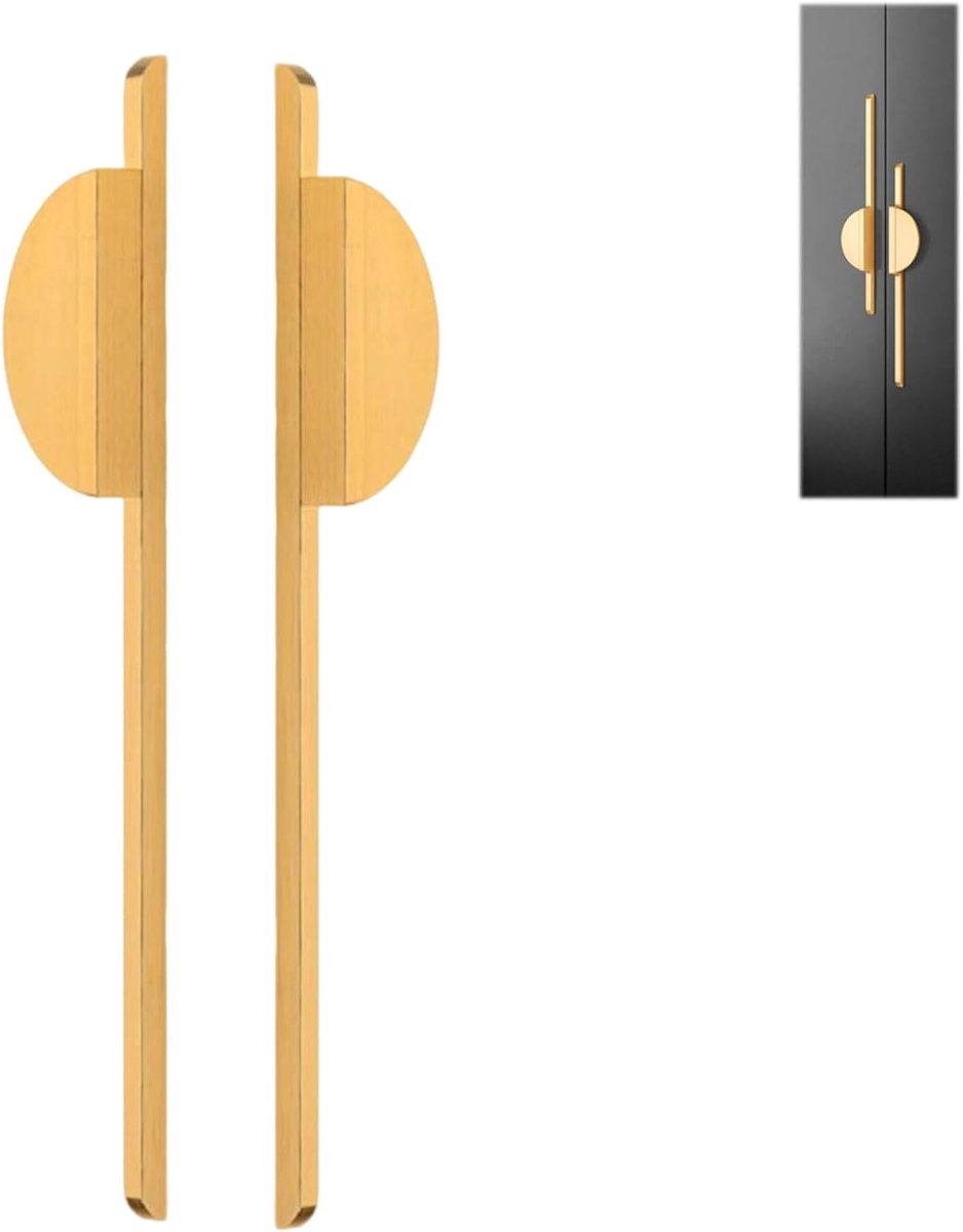 Keuken Kast Handgrepen 288mm - Halve Cirkel Goud - Hoogwaardige Aluminium - Verfraai je Meubels - ShopVlot