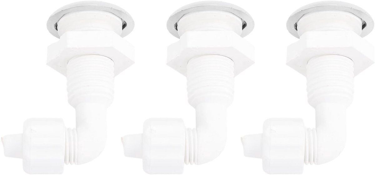 Solidchoice - Set van 3 PVC Air Jet Massage Nozzles voor Zwembaden