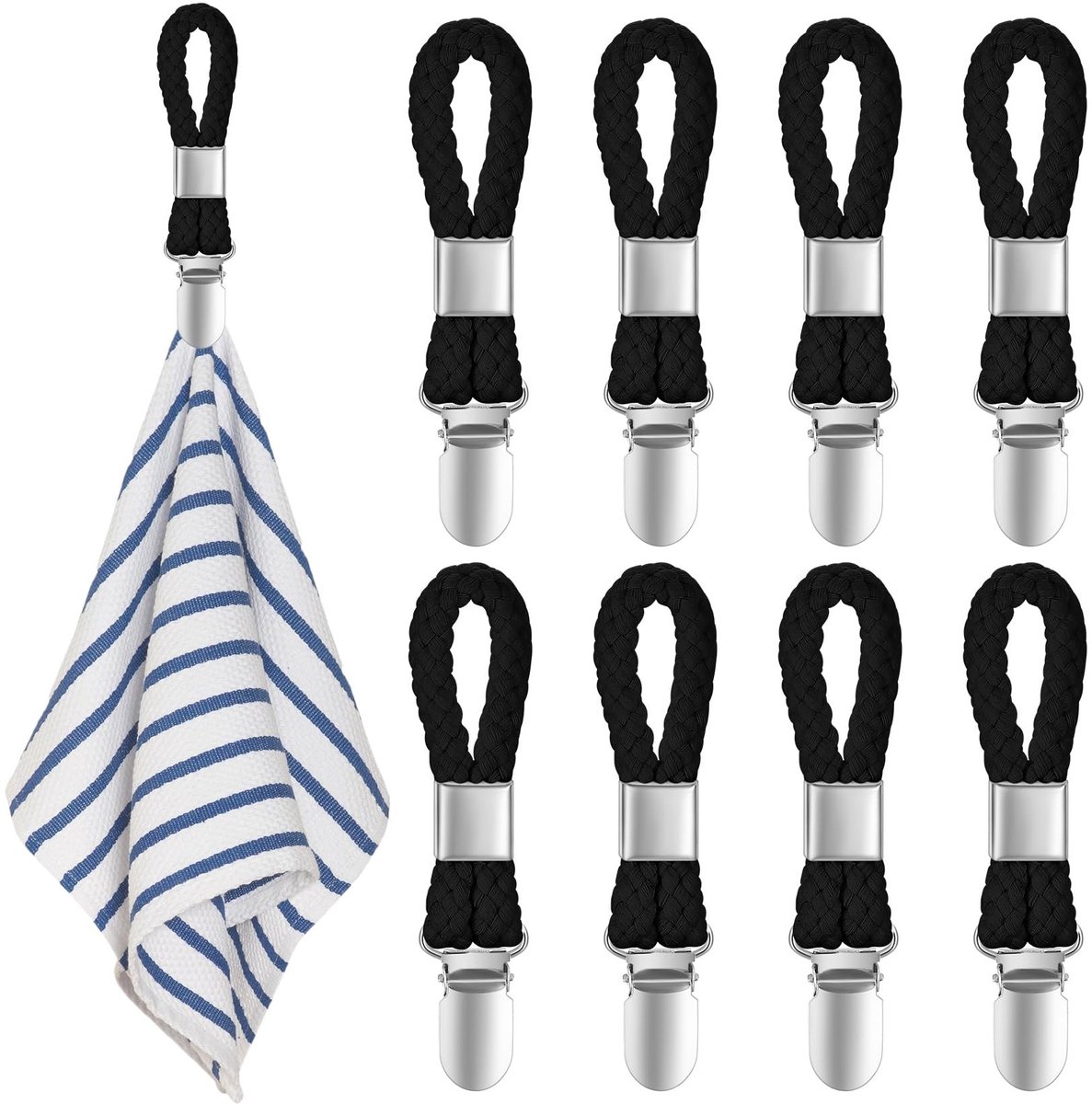 Solidchoice - Set van 8 Handdoekclips voor Bevestiging
