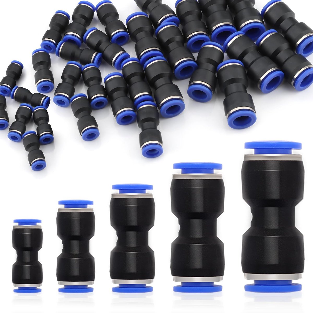 Solidchoice - Pneumatische Connectoren Set van 60 Stuks