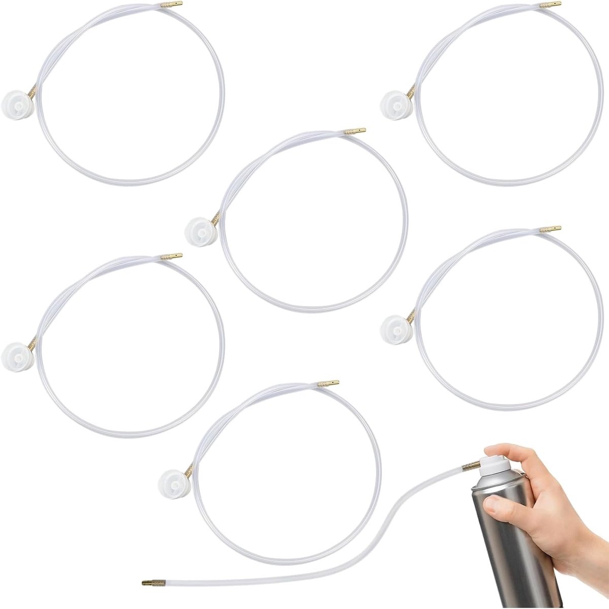 Verlengslang 60 cm - 360° flexibele nozzle - precisie reiniging - ideaal voor autointerieurs - ShopVlot