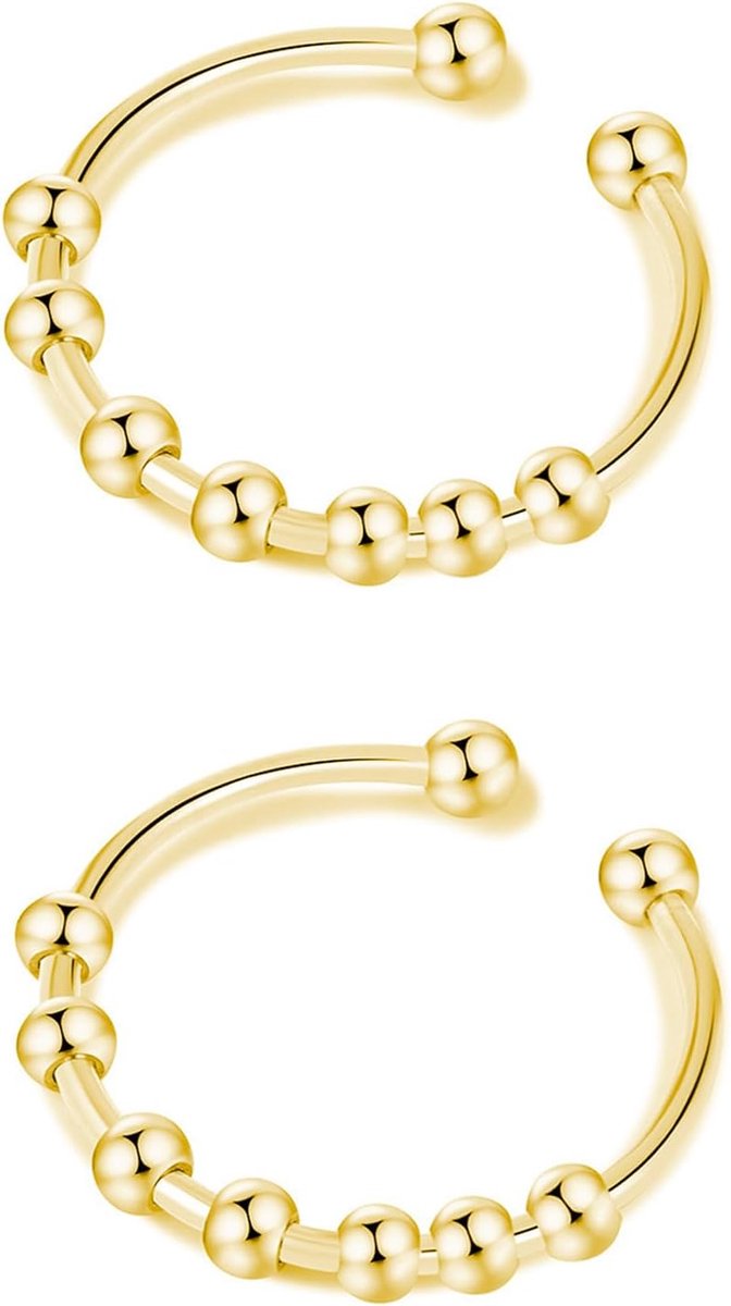Anti-stress ring verstelbaar - roestvrij staal - effectieve stressverlichting - perfect cadeau voor mannen en meisjes - ShopVlot