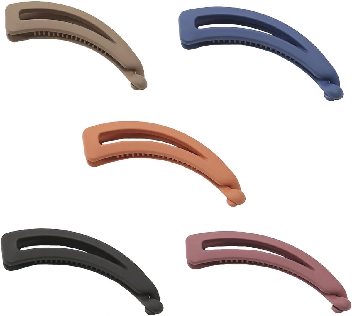 Ponytail Haarclips 5 Stuks - Grote Banana Haarspelden - Non-Slip Design - Perfect voor Elke Outfit - ShopVlot
