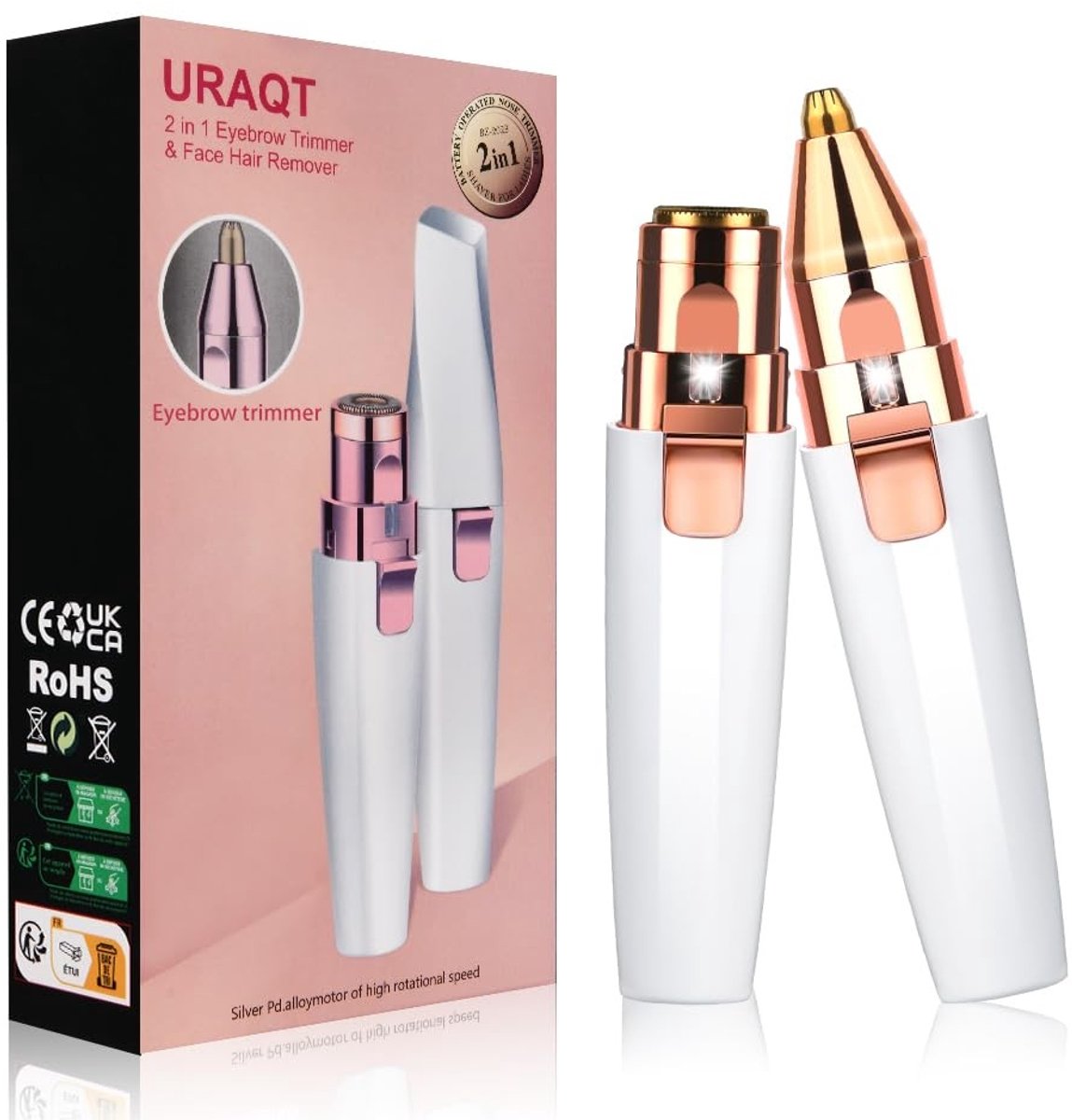 Solidchoice - 2-in-1 Gezichts- en Okselschaaf voor Vrouwen met LED Verlichting