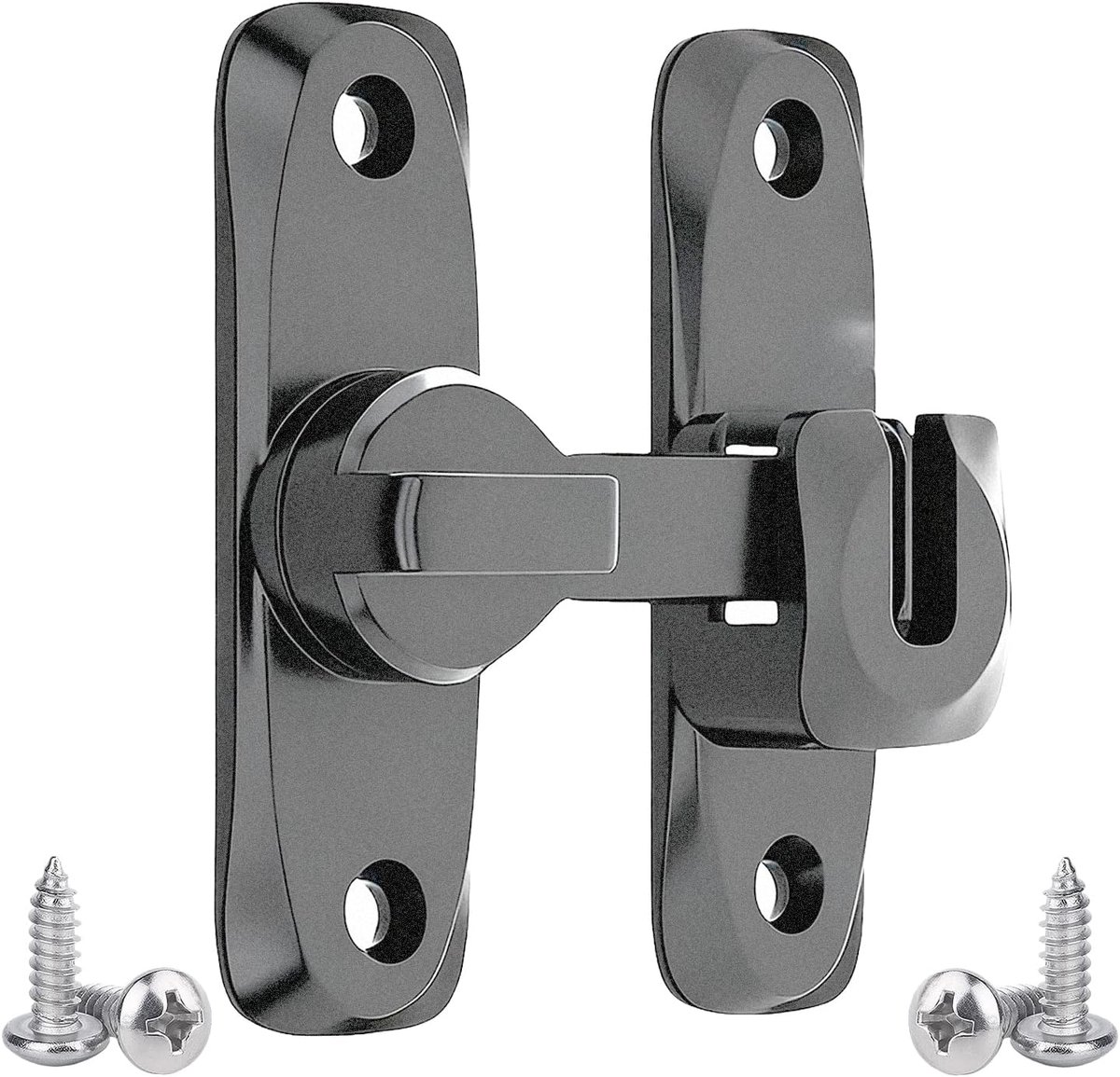 Schuifdeurslot 90/180° draaiframe - aluminium - grijs - betrouwbare privacyvergrendeling - ShopVlot