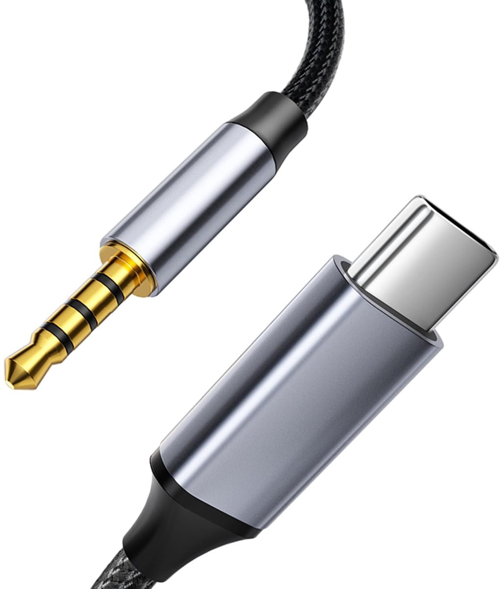 Solidchoice - USB-C naar 3.5 mm AUX Audio Kabel 1 meter