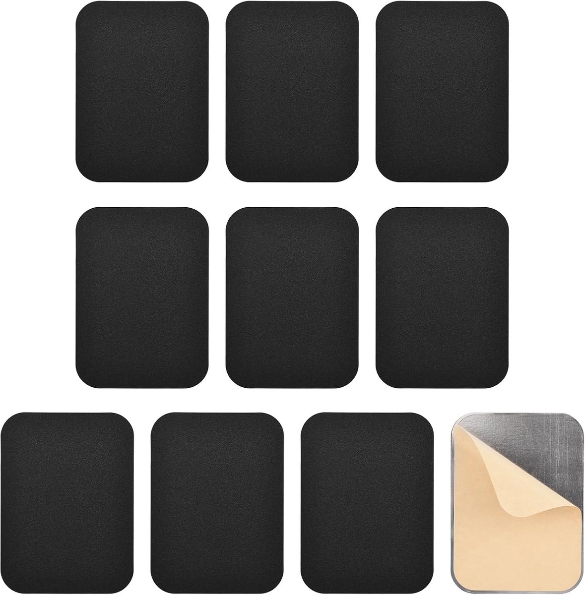 Keyhole dekselplaat 10 stuks - ijzer - zelfklevend - bescherming voor deur slot gaten - ShopVlot