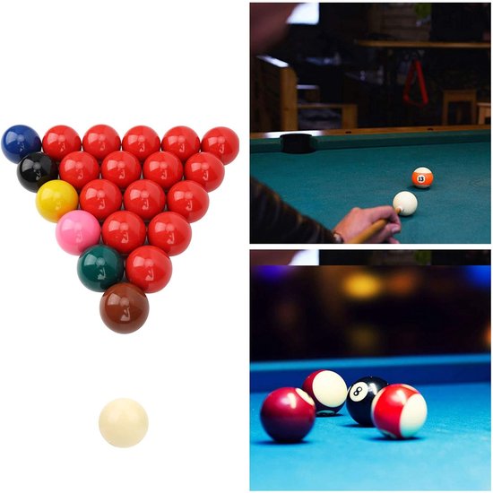 Snookerballenset 22 stuks diameter 52,5 mm biljartballen snooker van kunsthars snookers biljart voor biljarttafel - ShopVlot — afbeelding 3