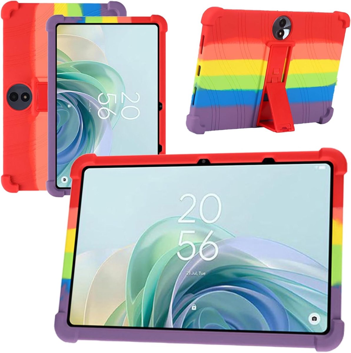 TCL Tab 11 Gen 2 (11 Inch) Protective Case Silicone with Kickstand Soft TPU Case, Shockproof Protective Case - ShopVlot