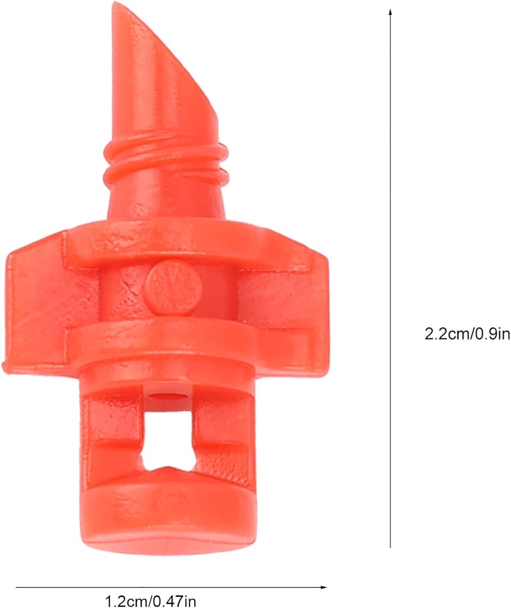 Atomizing Garden Sprinkler Sprayer, 100 Pieces 360 Degree Micro Sprayer Fan Jet Hydroponic Aeroponic Misters, Water - ShopVlot