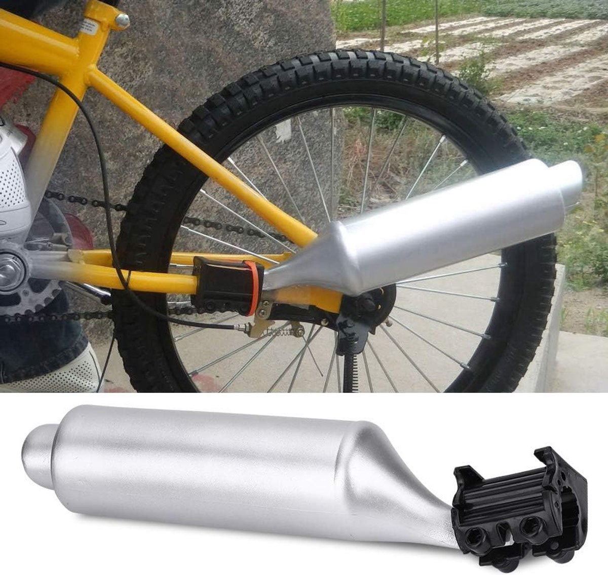 Regun Bicycle Turbo Tube Turbo Exhaust Bicycle Spokes Sound Production Card Set for 16-22 Inch Cycling - ShopVlot