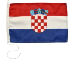 Navyline flag for host country Croatia in two sizes - ShopVlot