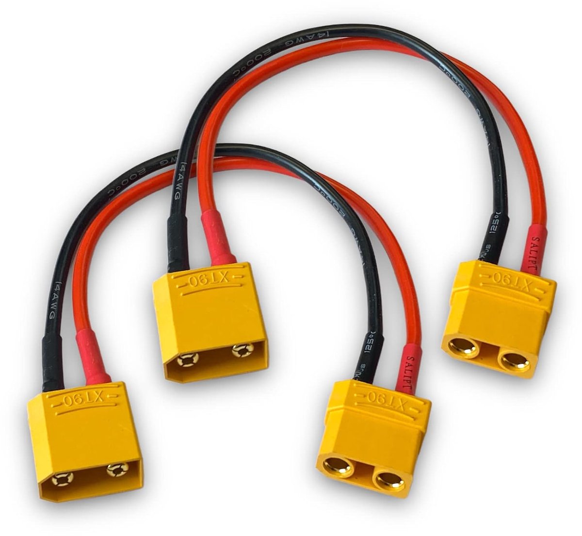 Premium XT90 Extension Cable Plug to Female High Current Female Plug Gold Plug Adapter Cable 20 cm 14 AWG for Lipo - ShopVlot