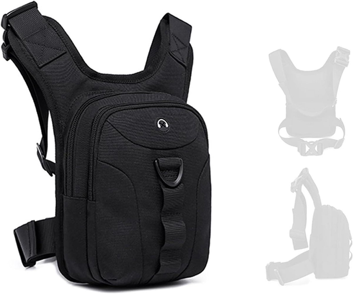 Multifunctionele Motortas - Beentas Heuptas - Buitenrijden Organiseren - Waterdicht Oxford-doek - 25 x 18 x 8 cm - Zwart