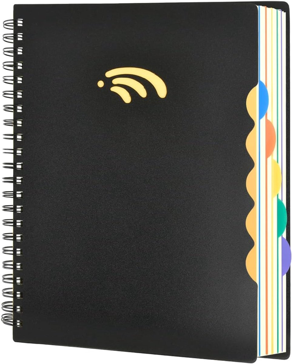 MOPLA Spiraalboek, DIN A4, gelinieerd, met scheidingsbladen, 290 vellen, spiraalboek, hardcover, notitieboek, 21 x - ShopVlot