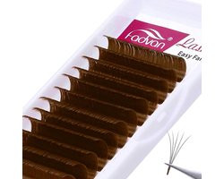 FADVAN 8-14 mm Blend Length 0.07 mm D Crul Easy Fan Russian Eyelashes Silk Mink Volume Eyelash Extensions - ShopVlot