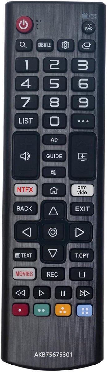 2 Pieces AKB75675301 Replacement Remote Control Suitable for LG TV AKB75675311 43UM74PLB 43UM739PLC 43UM71PLB 55UM7PLC - ShopVlot
