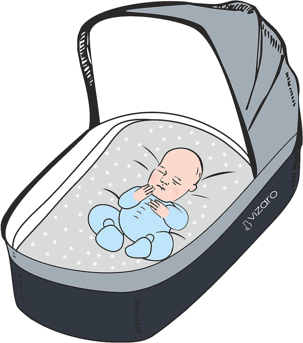 Vizaro - Fitted sheet for mattress of the Nacelle Du Stroller - Stroller 70-80 x 30-35 cm - 100% Cotton - ShopVlot