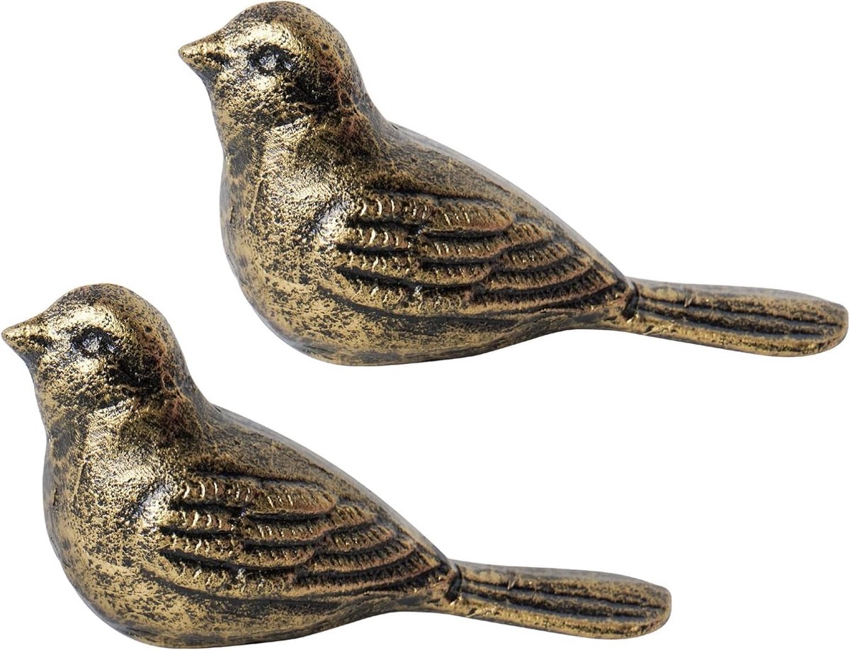 Notakia Cast Iron Bird Heavy Duty Door Stopper - Avoid Drilling Holes with Handle Metal Antique Decorative Vintage - ShopVlot