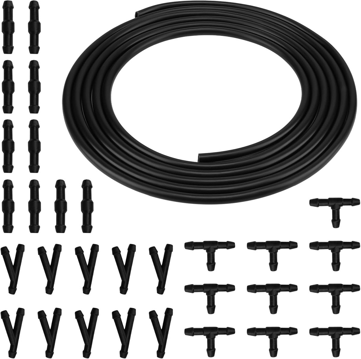 3 m ruitenwisserwaterslang, reparatieset met slangverbinding - ShopVlot