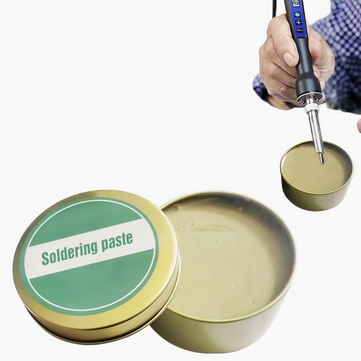 100g hoge kwaliteit soldeerpasta voor precisie soldeerpasta soldeerpasta voor monteur metaal tin telefoon kaarten PC - ShopVlot