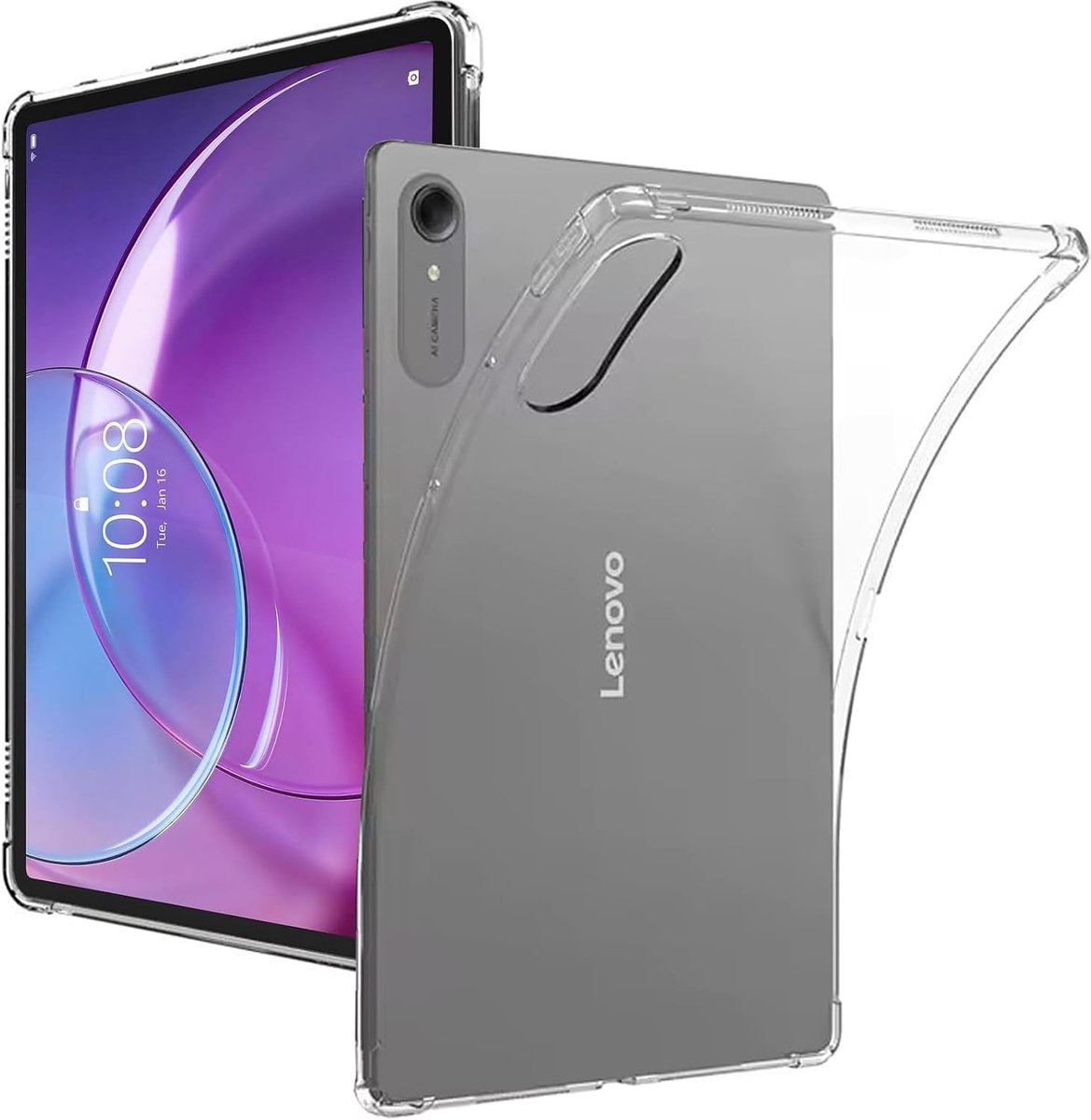KUSINHOKA Beschermhoes voor Lenovo Idea Tab Pro Gen 2 13 inch (33 cm), [Schokbestendig] Zachte Silicone - ShopVlot