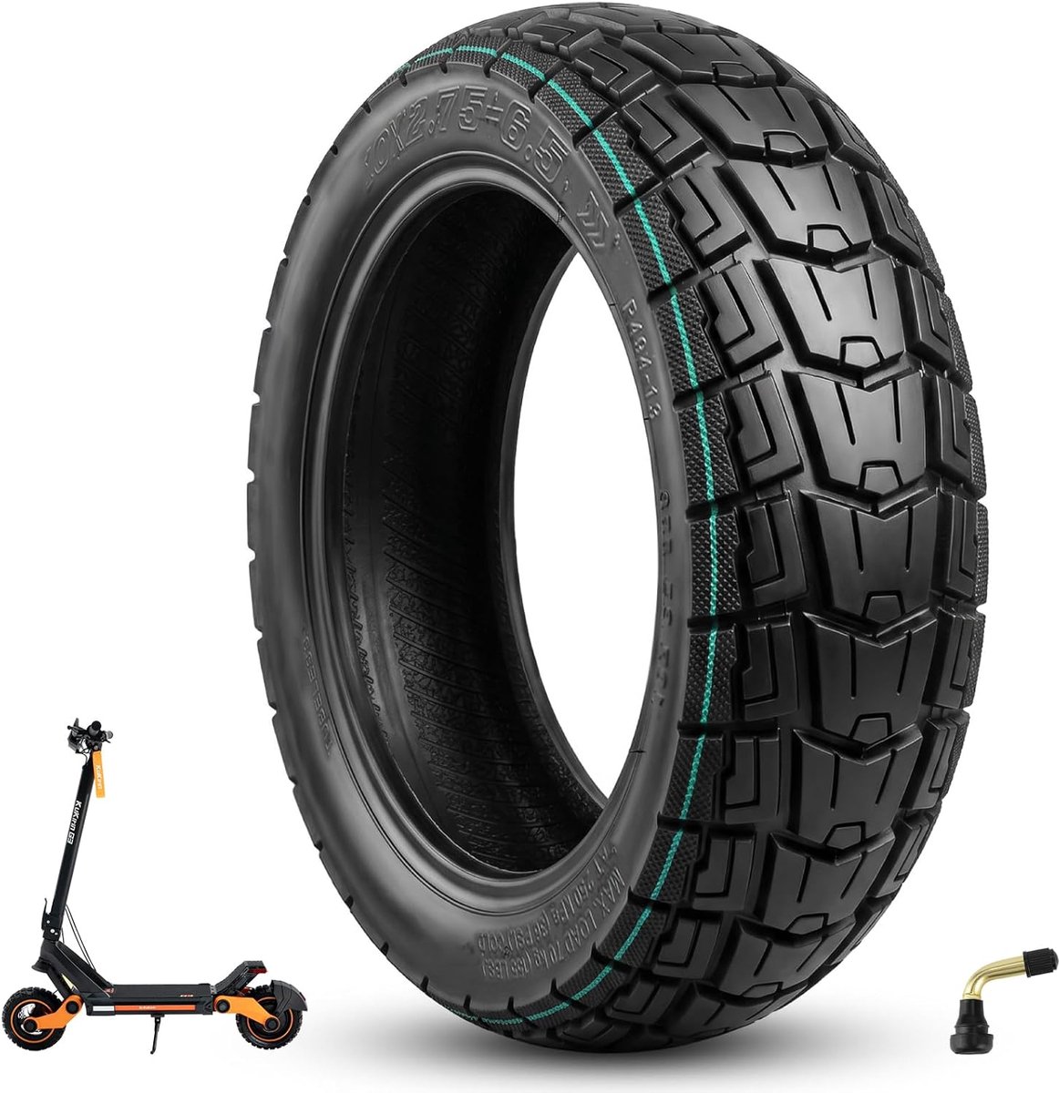 Offroad tubeless banden 10 x 2,75-6,5 - dikke reservebanden - antislip - lekvrij voor elektrische scooters - ShopVlot
