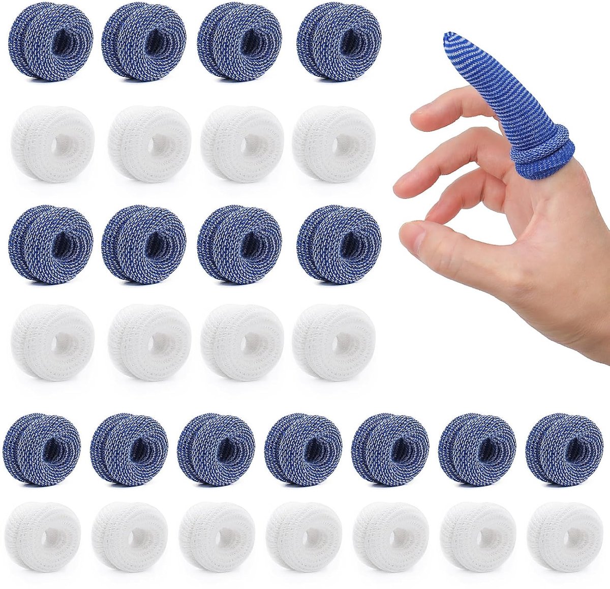 Fingerbandage set 30 stuks - stretch vingerpleisters - bescherming voor vingers - ideaal voor werk en keuken - ShopVlot