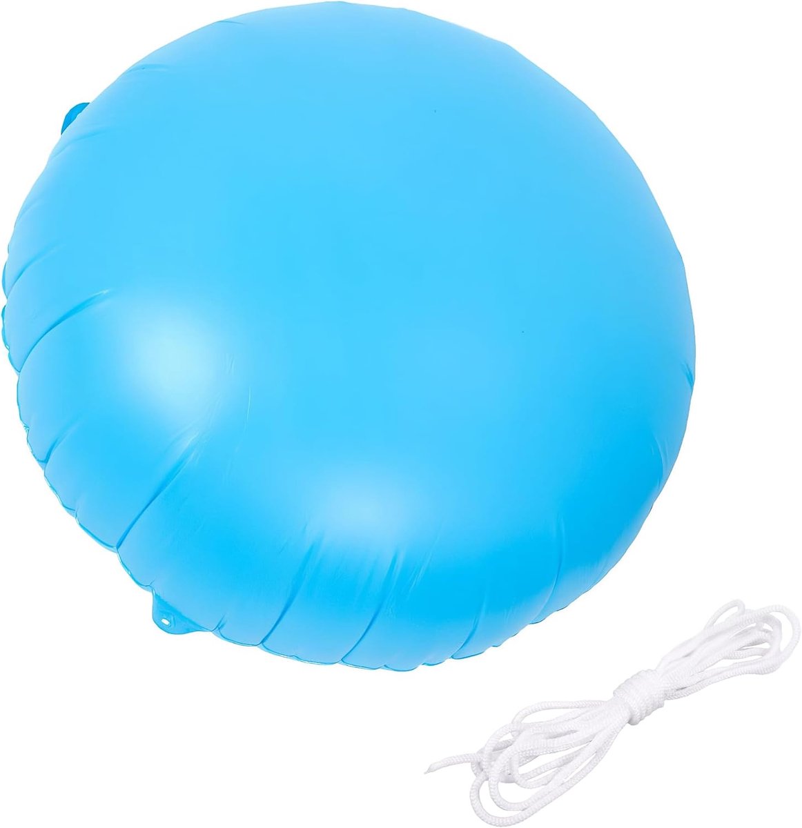 Zwembadkussen 120 x 120 cm - rond luchtkussen - met gat en koord - voorkomt waterophoping - ShopVlot