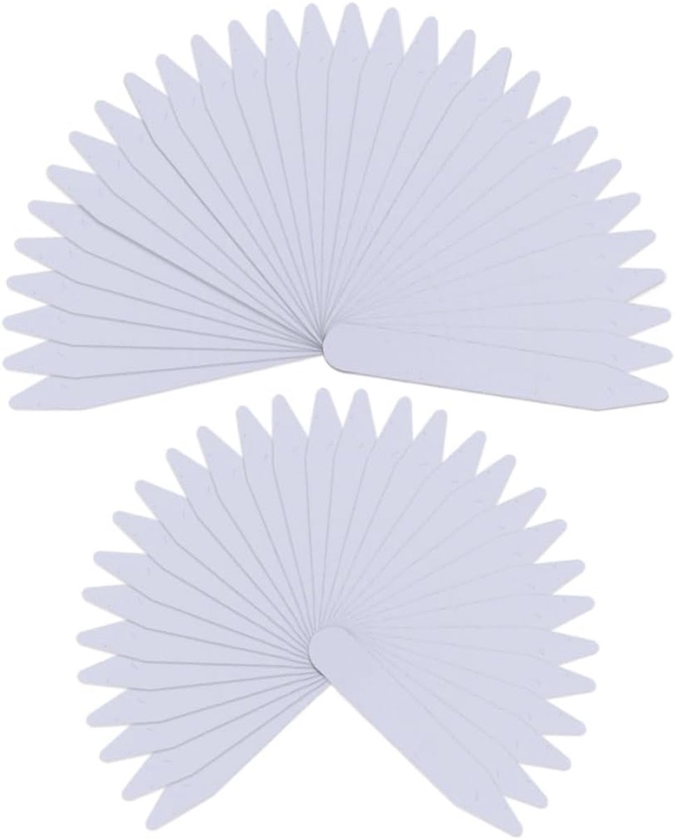Kraagstaafjes voor heren - 60 witte kunststof staafjes - ultradun design - perfecte grip en elegante look - ShopVlot