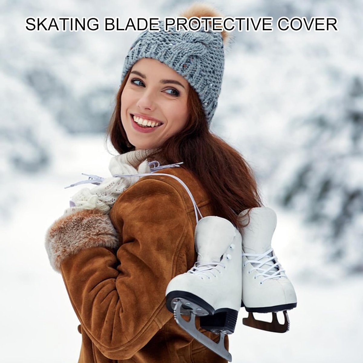 Schaatsbescherming verstelbaar - thermoplastisch materiaal - schokbestendig - optimale bescherming voor schaatsen - ShopVlot