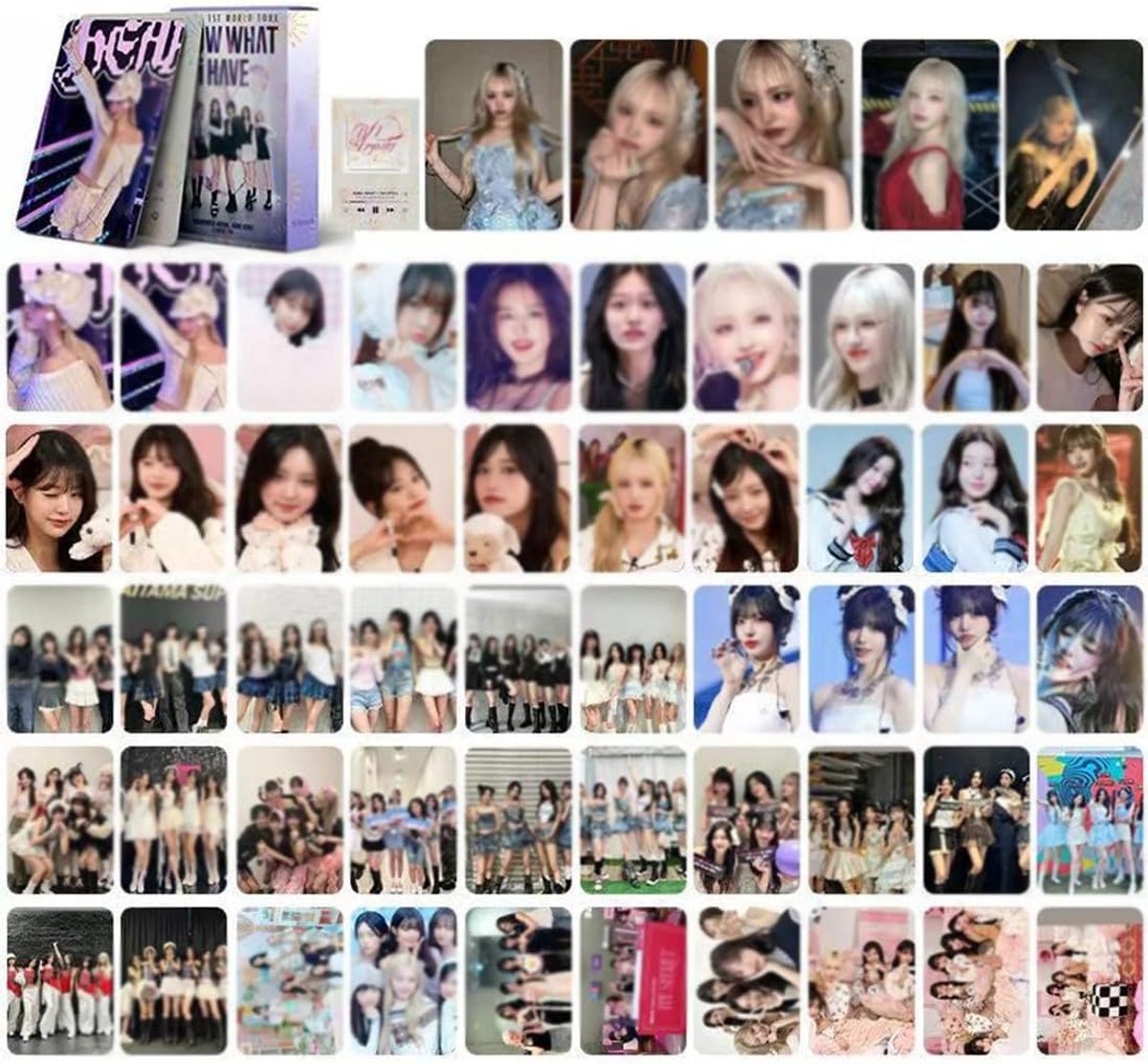 Mini wenskaarten set van 55 - Kpop fanpostkaarten - Collectie voor elke gelegenheid - Perfect voor verzamelaar - ShopVlot