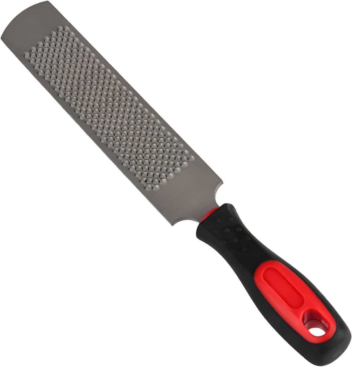 Dubbelzijdige hoefvijl van 20 cm van koolstofstaal met rubberen grip voor paarden, geiten en koeien