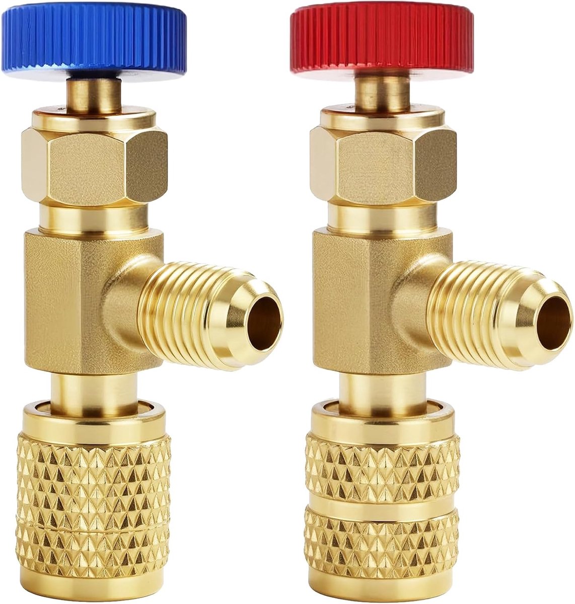 Airconditioning veiligheidsventiel set - 1/4 inch & 5/16 inch - R22 en R410A - eenvoudig in gebruik - ShopVlot