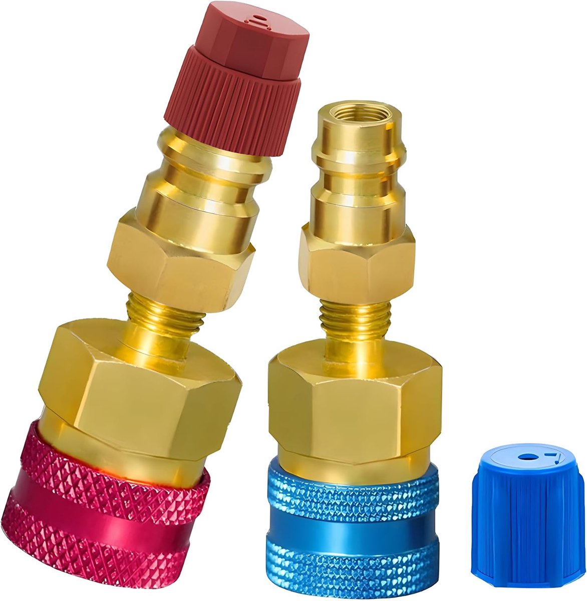 Quick Coupling Adapters R1234YF - R134a Adapter Kit - Hoge/ Lage Druk - Voor A/C Koelmiddel - ShopVlot