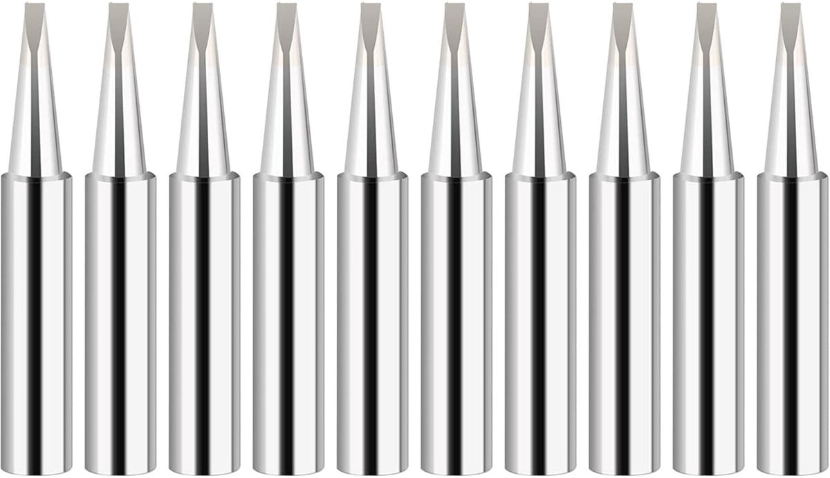 Soldeertips 900M-T - 10 stuks - Geschikt voor diverse soldeerstations - Perfect voor precisiewerk - ShopVlot