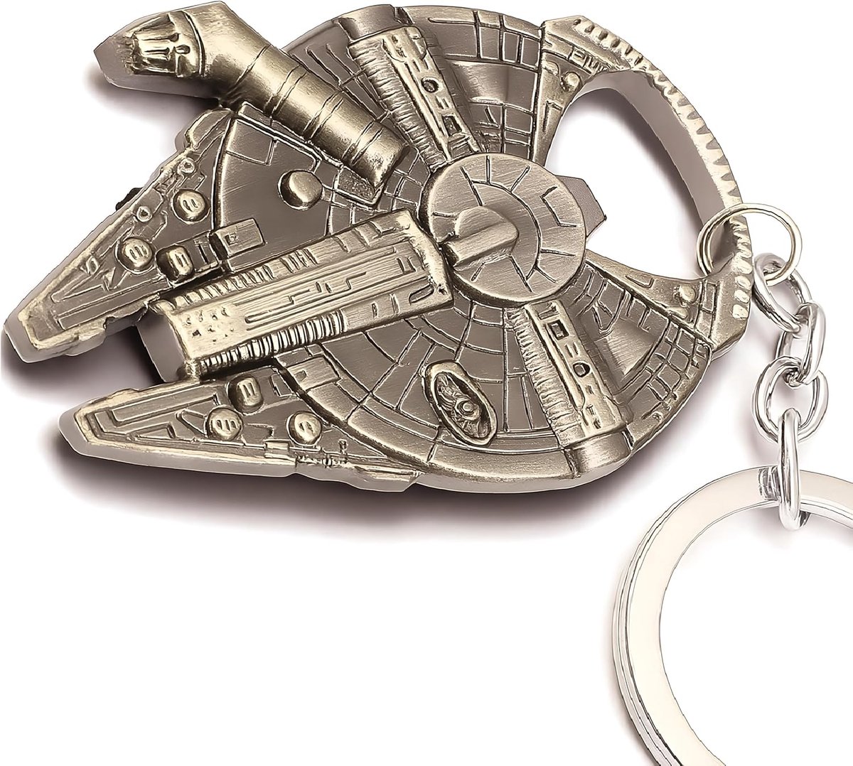 Flessenopener Millennium Falcon - RVS look - Praktisch en grappig - Perfect cadeau voor fans - ShopVlot