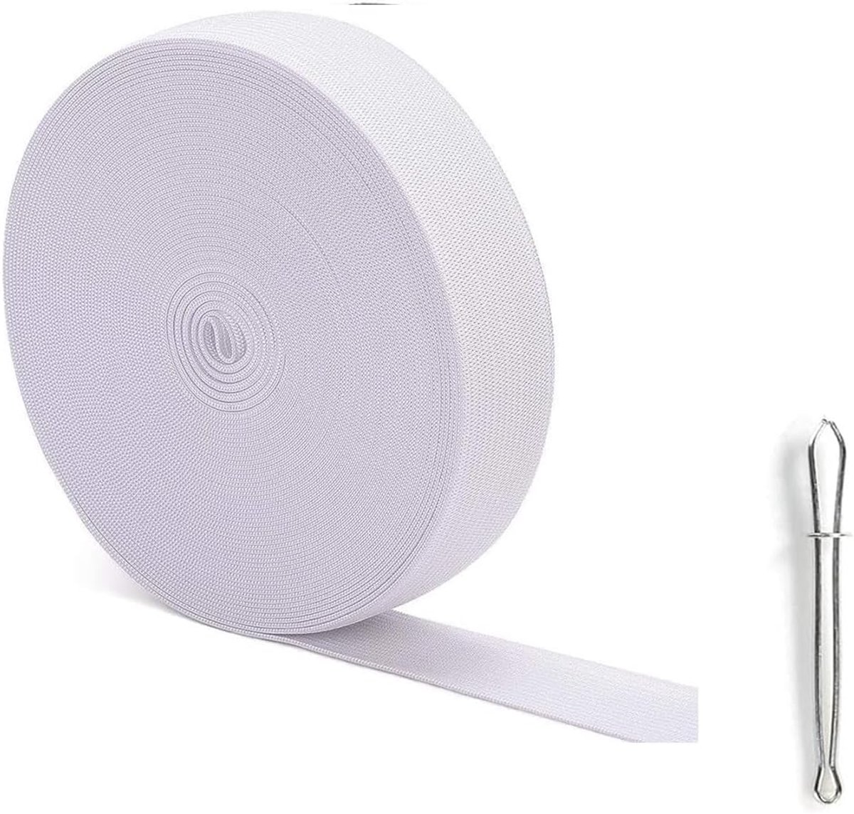 Elastische Band Breed 2 cm - Wit - Hoge kwaliteit - Ideaal voor naaiprojecten - ShopVlot