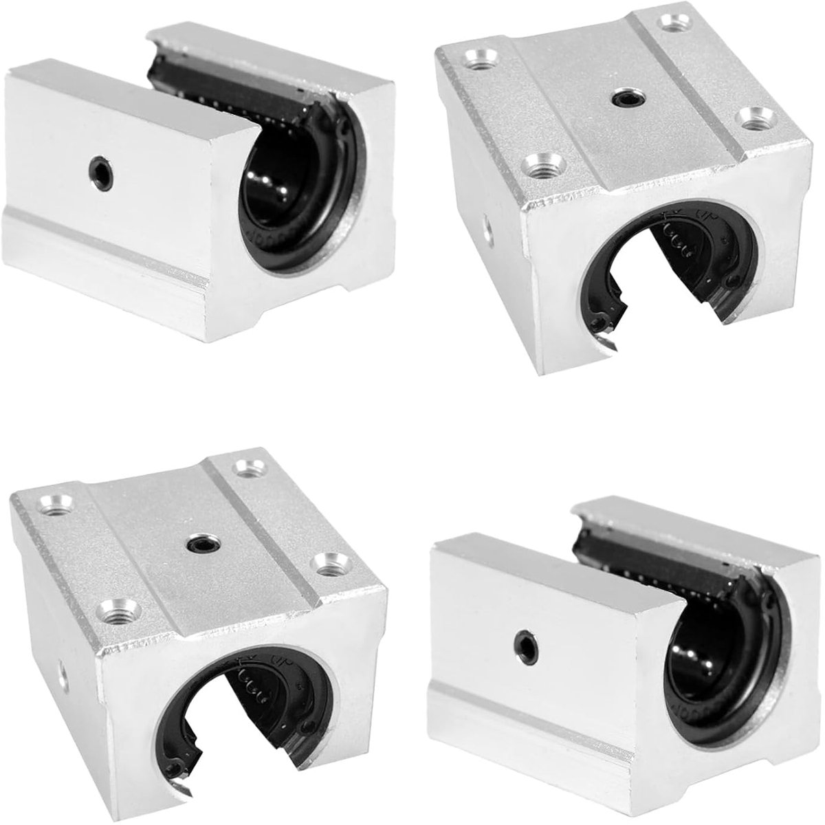 Lineaire lagers SBR12UU 12 mm - aluminiumlegering - stof- en vochtbestendig - ideaal voor CNC-routers en 3D-printers - ShopVlot