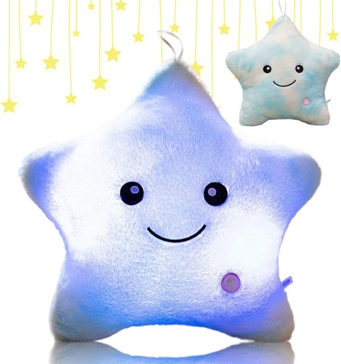 Sterkussen 3D - Zacht en Fluffy - LED Ster - Comfort voor Kinderen - ShopVlot
