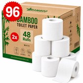 96 SuperRollen - Premium 3-Laags Bamboe Toiletpapier - 250 vellen per rol - Voordeelverpakking - FSC®100% Bamboe