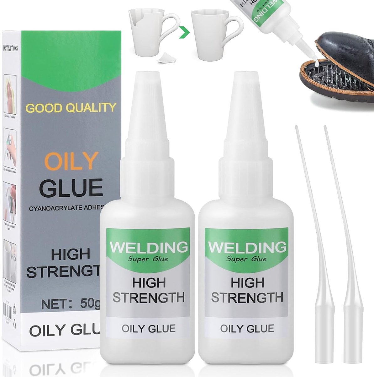 Superlijm 50 g - extra sterk - universele hechting - snelle reparaties voor diverse materialen - ShopVlot
